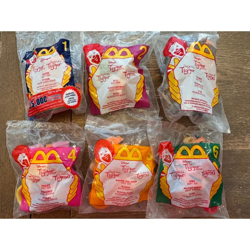 McDonald's Happy Meal Toys Disney The Tigger Movie Complete Set of 6 Sealed
